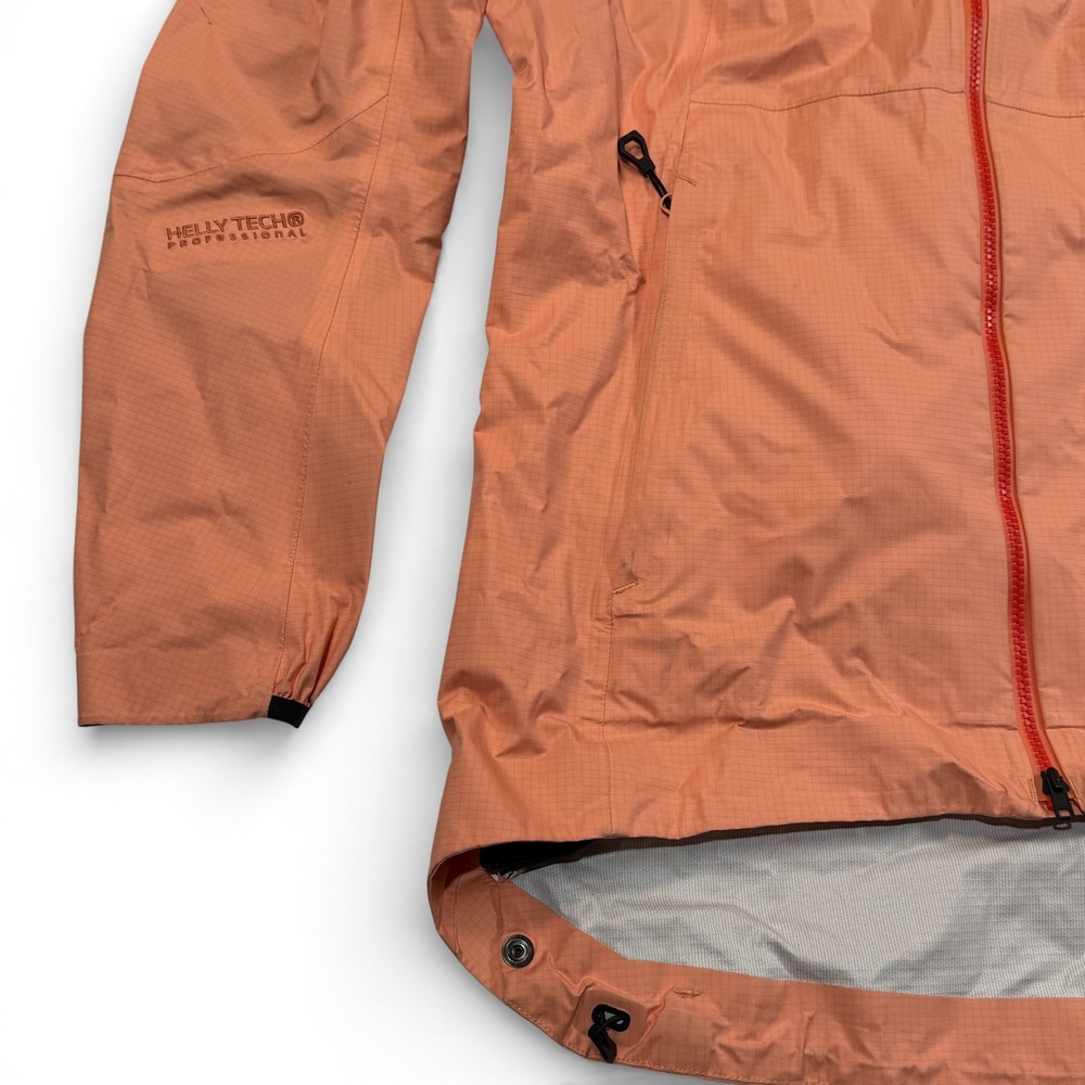 Helly Hansen Odin Light 3D Air Shell Rain Jacket Womens Small Peach Hooded - Picture 11 of 16
